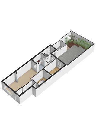 Floorplan - Albatrosstraat 27, 3582 ET Utrecht